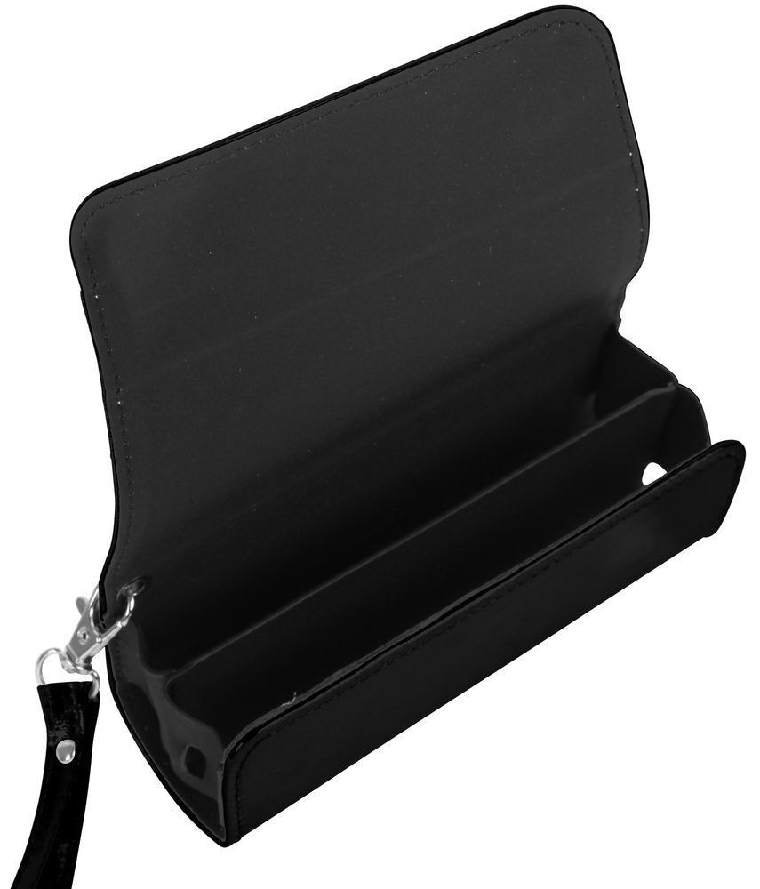 Hülle f. IQOS PVC Schwarz/Glänzend mit Aufhänger