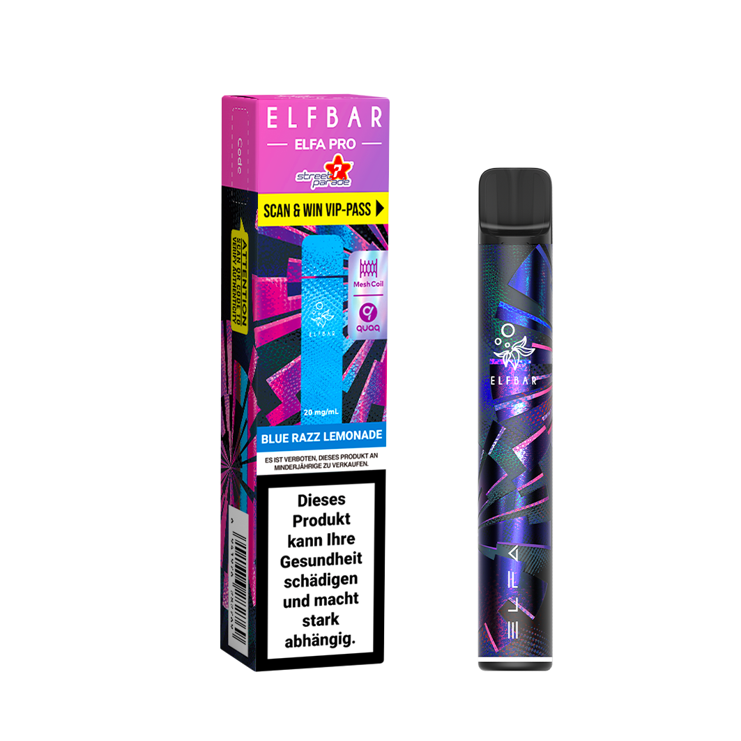 Elf Bar ELFA Pro - Kit (2ml) STP Black & Blue Razz Lemonade