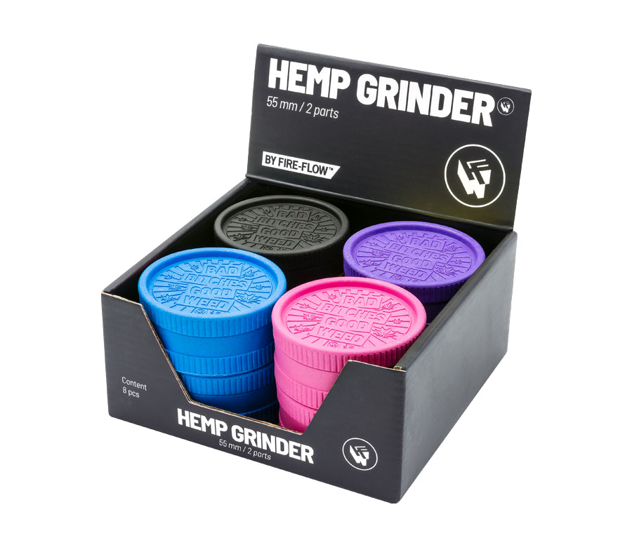 FireFlow Hemp Grinder «Bad Bitches» 5.5 cm 2-teilig (8 Stk.)