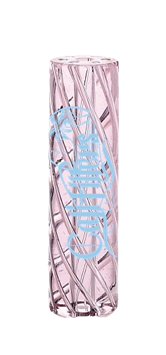 CaliFilters - Spiral Glass Tip - Pink Love - 7 Loch - 8mm - 1 Stück