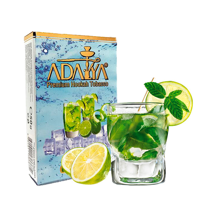 Adalya Ice Lime on the Rocks Shisha-Tabak, 10 x 50 g