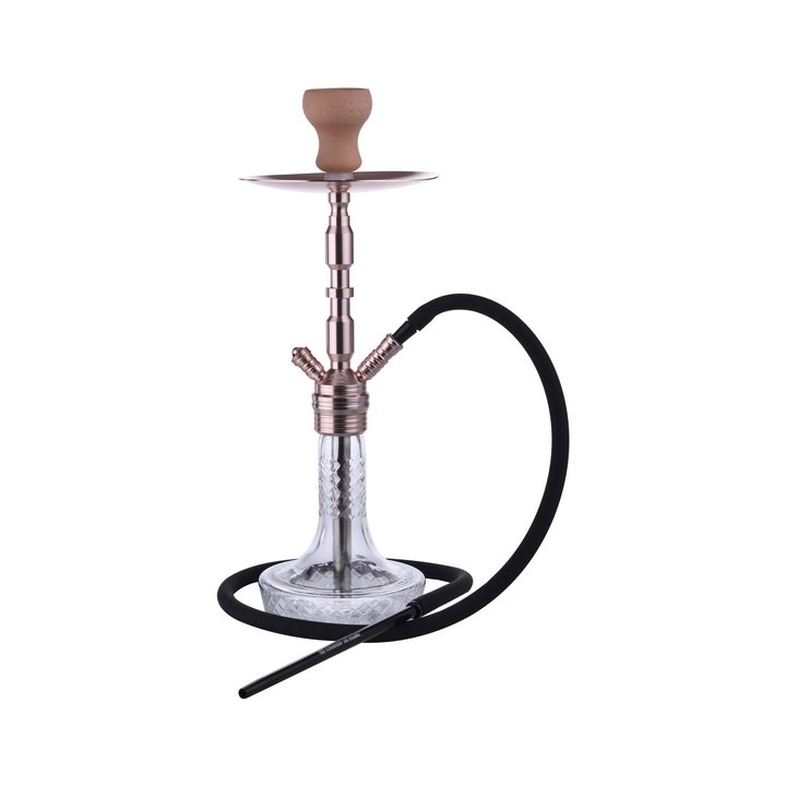Shisha Aghbala - 530mm - Kristall / Rosengold kaufen bei rauchwerk.ch
