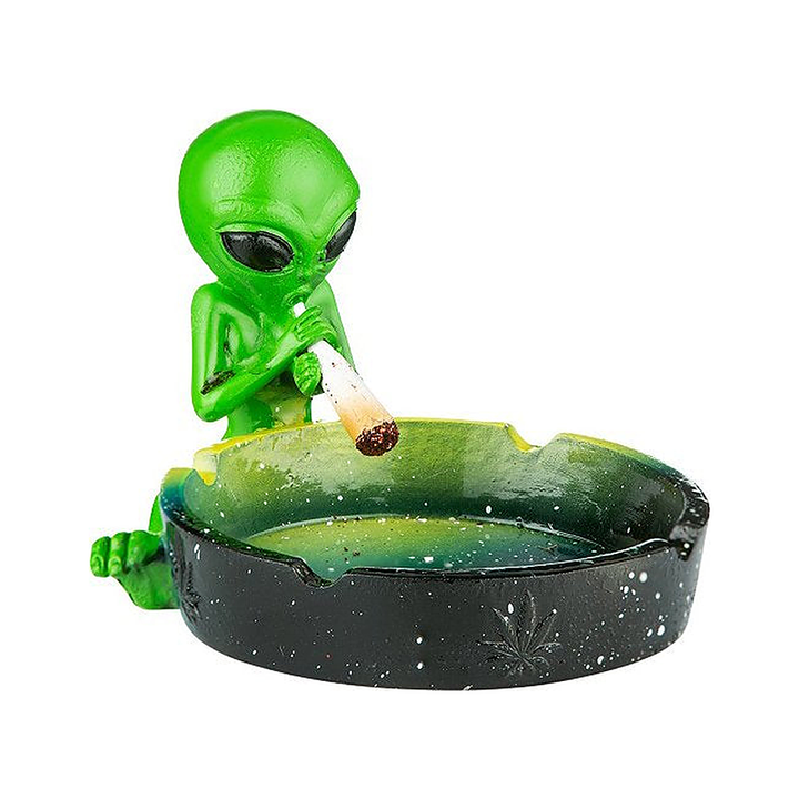 Posacenere Alien in verde, 12,5 cm