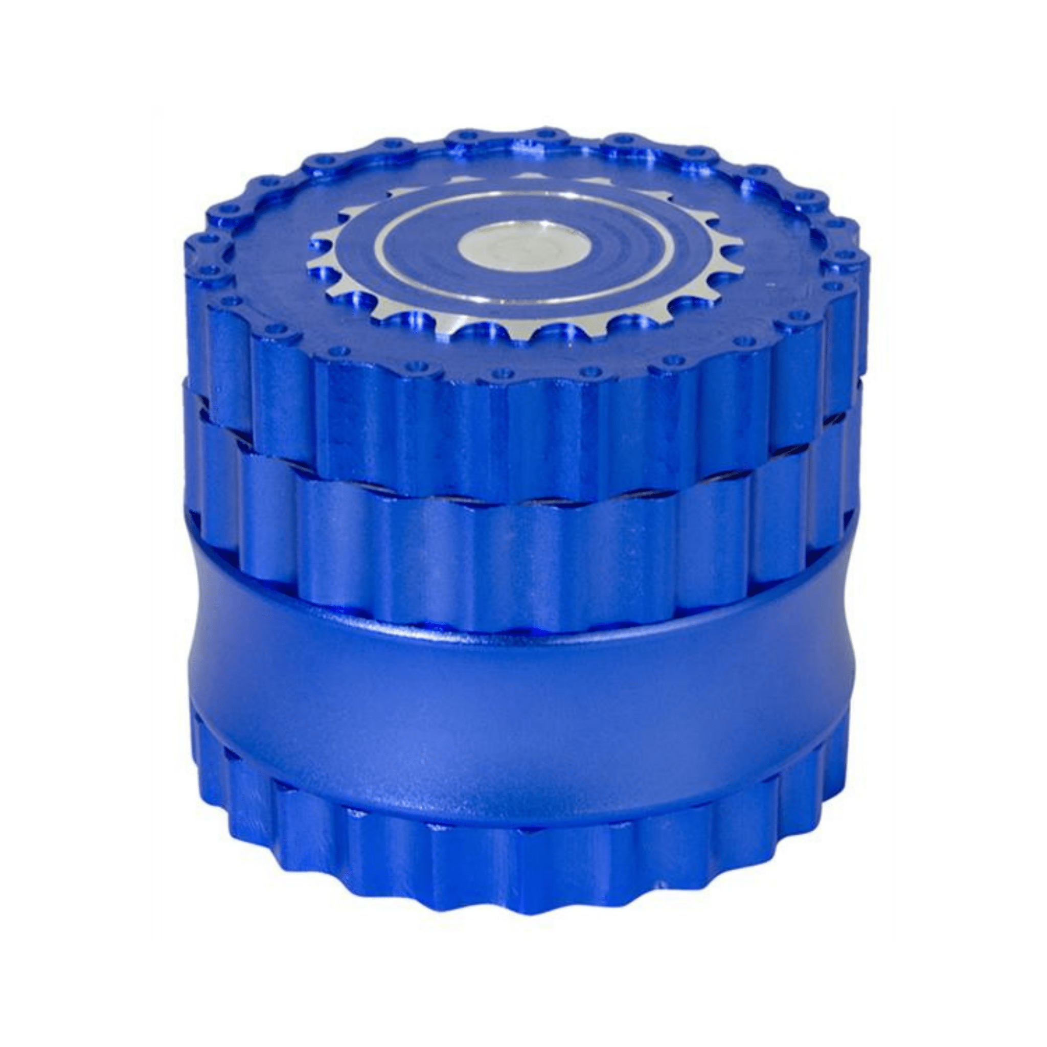Alu Chain Aluminium Grinder 62mm blau, 6-teilig
