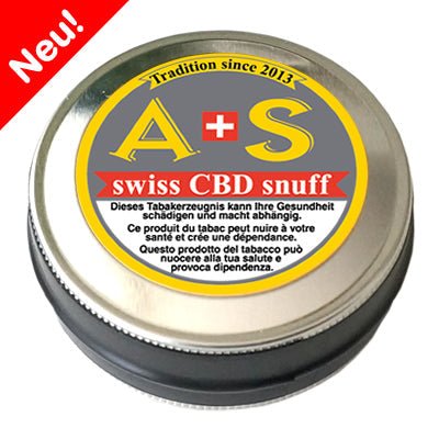 A+S Swiss CBD Snuff Schnupftabak Dose 10g