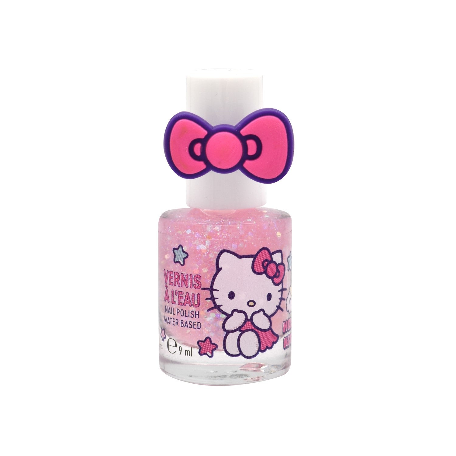 Nagellack wasserbasiert - Hello Kitty - mit Ring - 9ml - 1 Stück