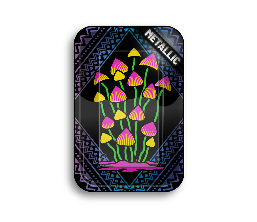 FireFlow Rolling Tray M «Shrooms 5 2/4» 27.5 × 17.5 cm (4 Stk.)
