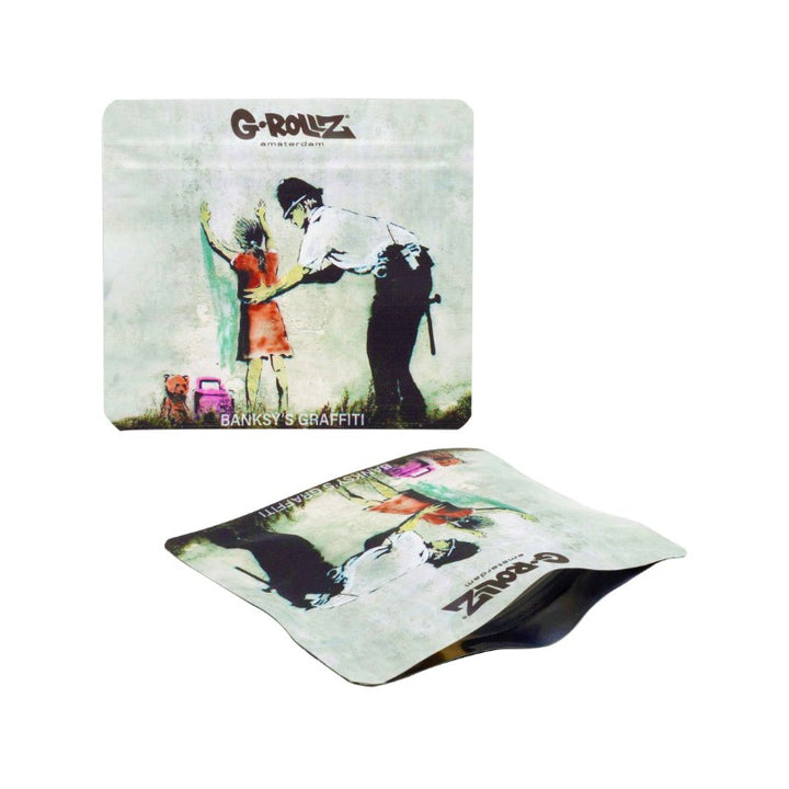 G-Rollz Banksy Bag Girl Being Frisked – Aufbewahrungsbeutel, 9 x 8 cm