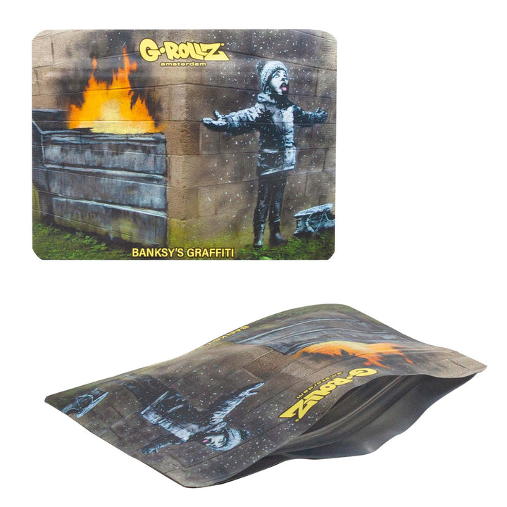 G-Rollz Banksy Bag Snowflake Boy – Aufbewahrungsbeutel, 10.5 x 8 cm