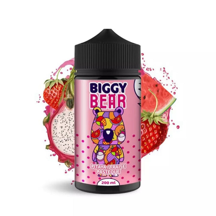 Biggy Bear Pitaya Fraise Pastèque Liquid 200ml ohne Nikotin