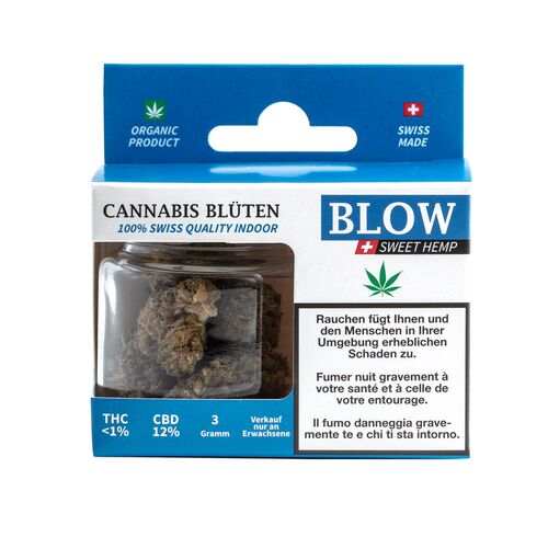 Blow Indoor Blue CBD-Blüten, 3 g