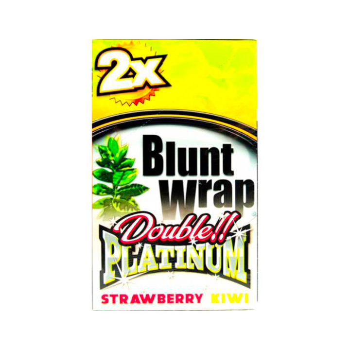 Blunt Wrap Platinum Double Strawberry Kiwi, aromatisierte Blunt Wraps