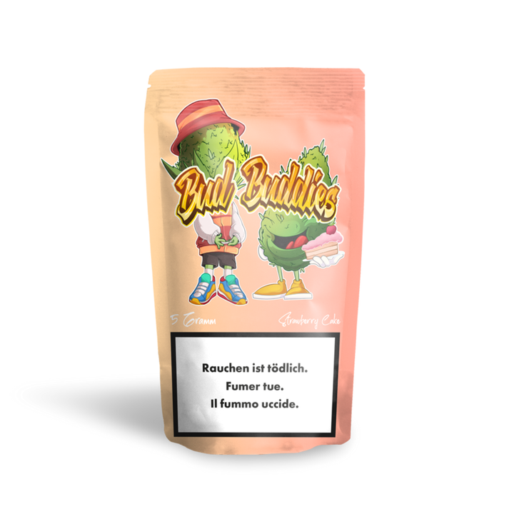 Bud Buddies Strawberry Cake CBD Indoor Blüten 5g