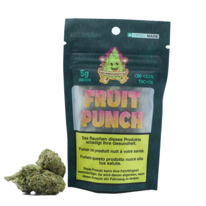BudBouncy Fruit Punch Indoor CBD Blüten 5g Packung