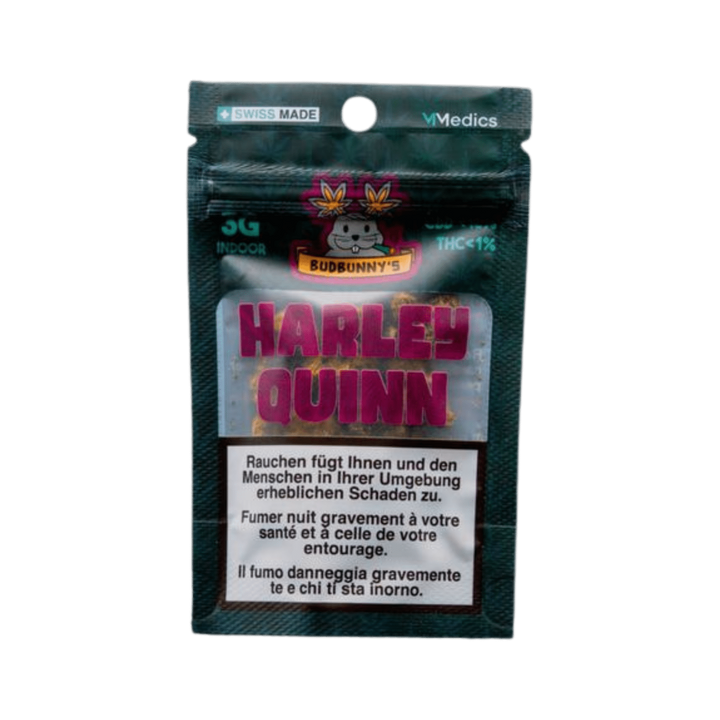 BudBunny Harley Quinn Indoor CBD Blüten 3g Packung