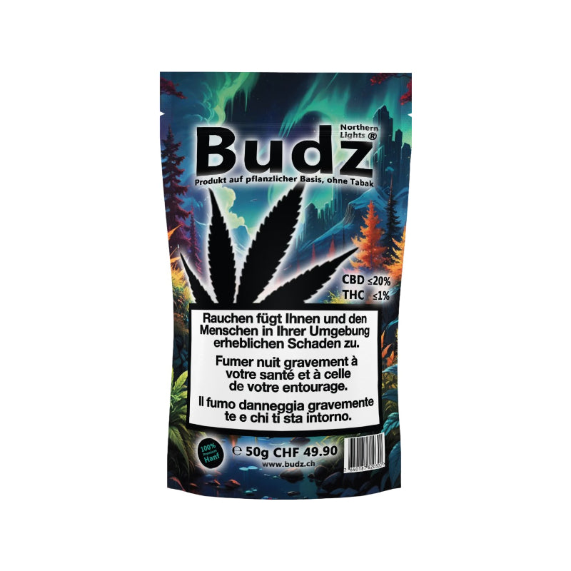 Budz Northern Lights Outdoor – CBD-Blüten, 50 g