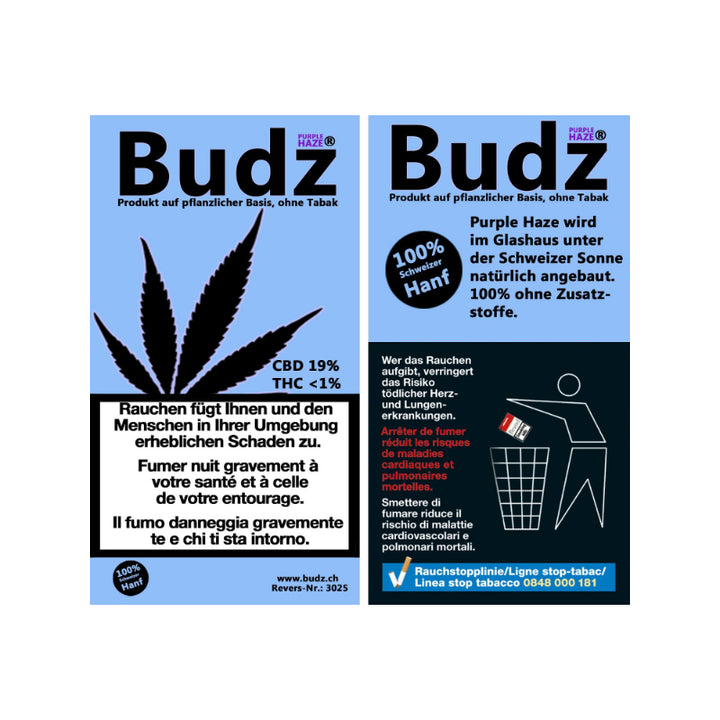 Budz Purple Haze CBD-Blüten, 1,5 g