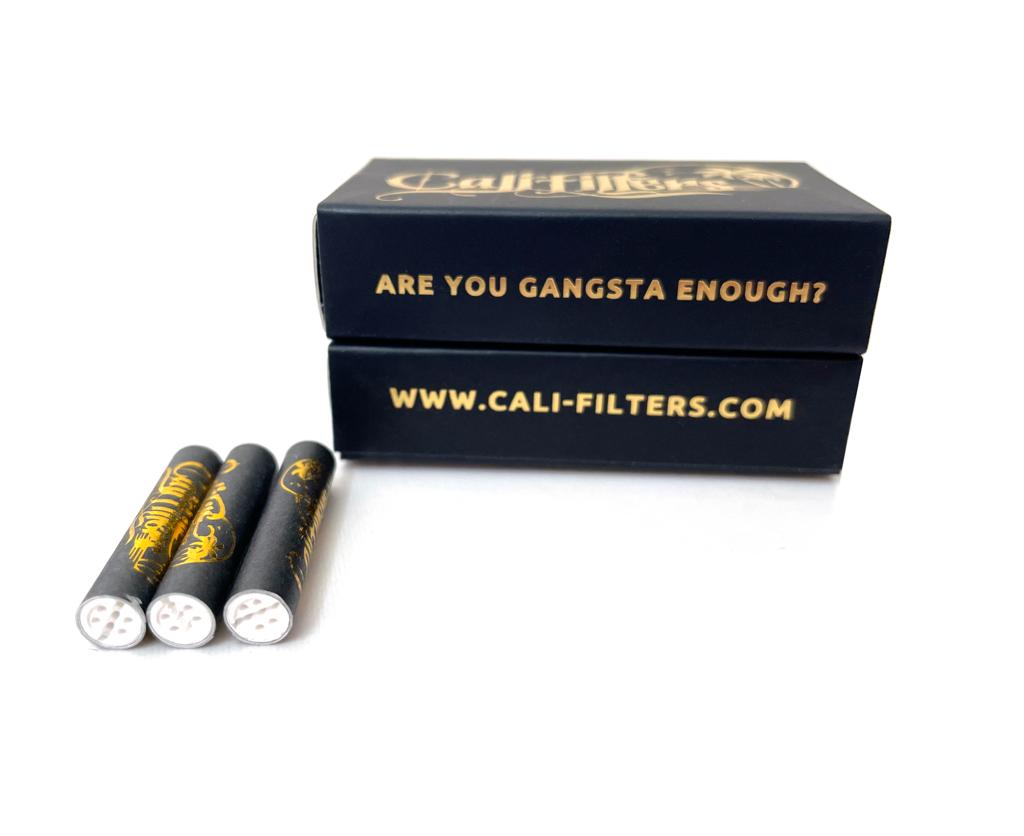 CaliFilters Aktivkohlefilter 6 mm, Box mit 20 Stück