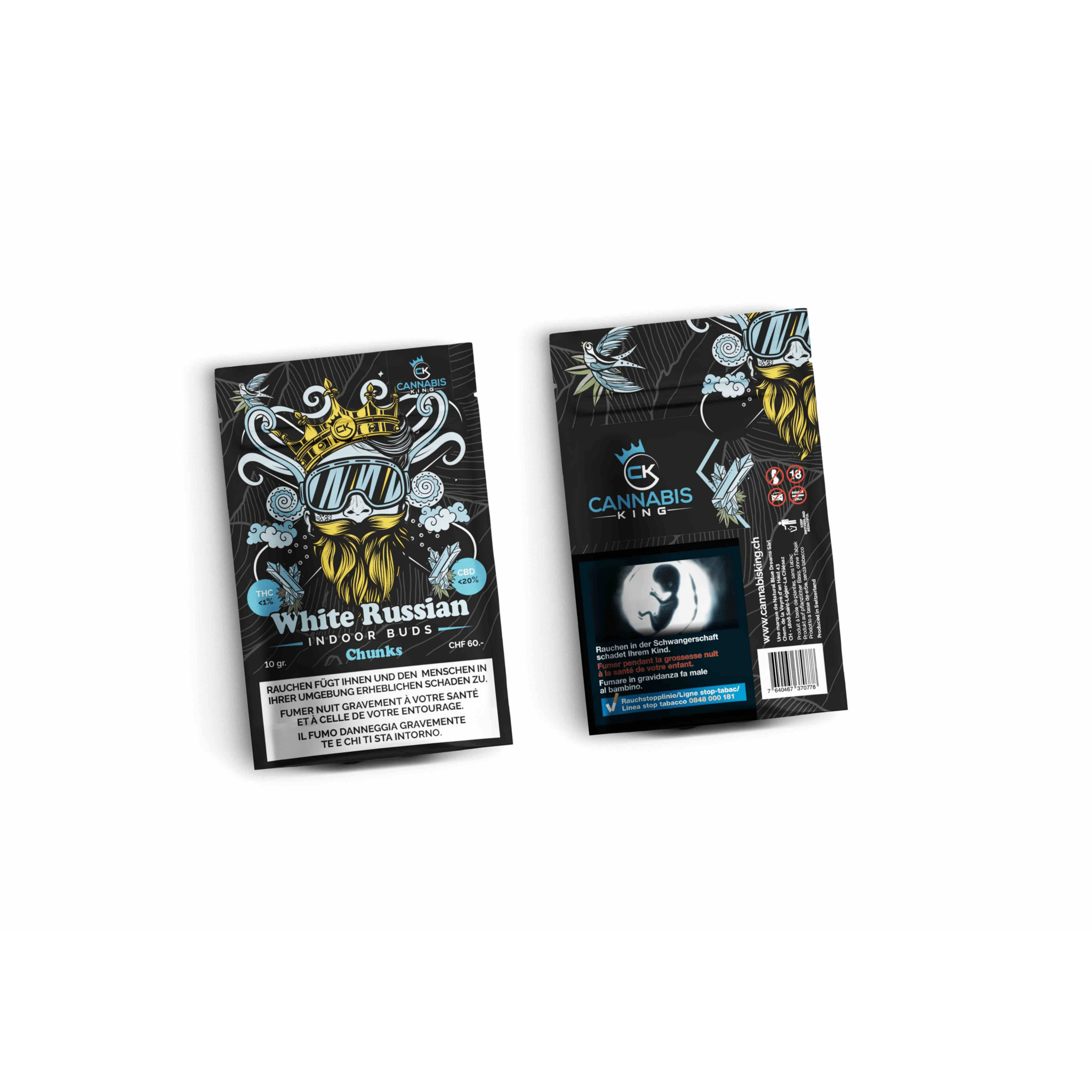 Cannabis King - White Russian Indoor CBD Chunks - 10g kaufen bei rauchwerk.ch