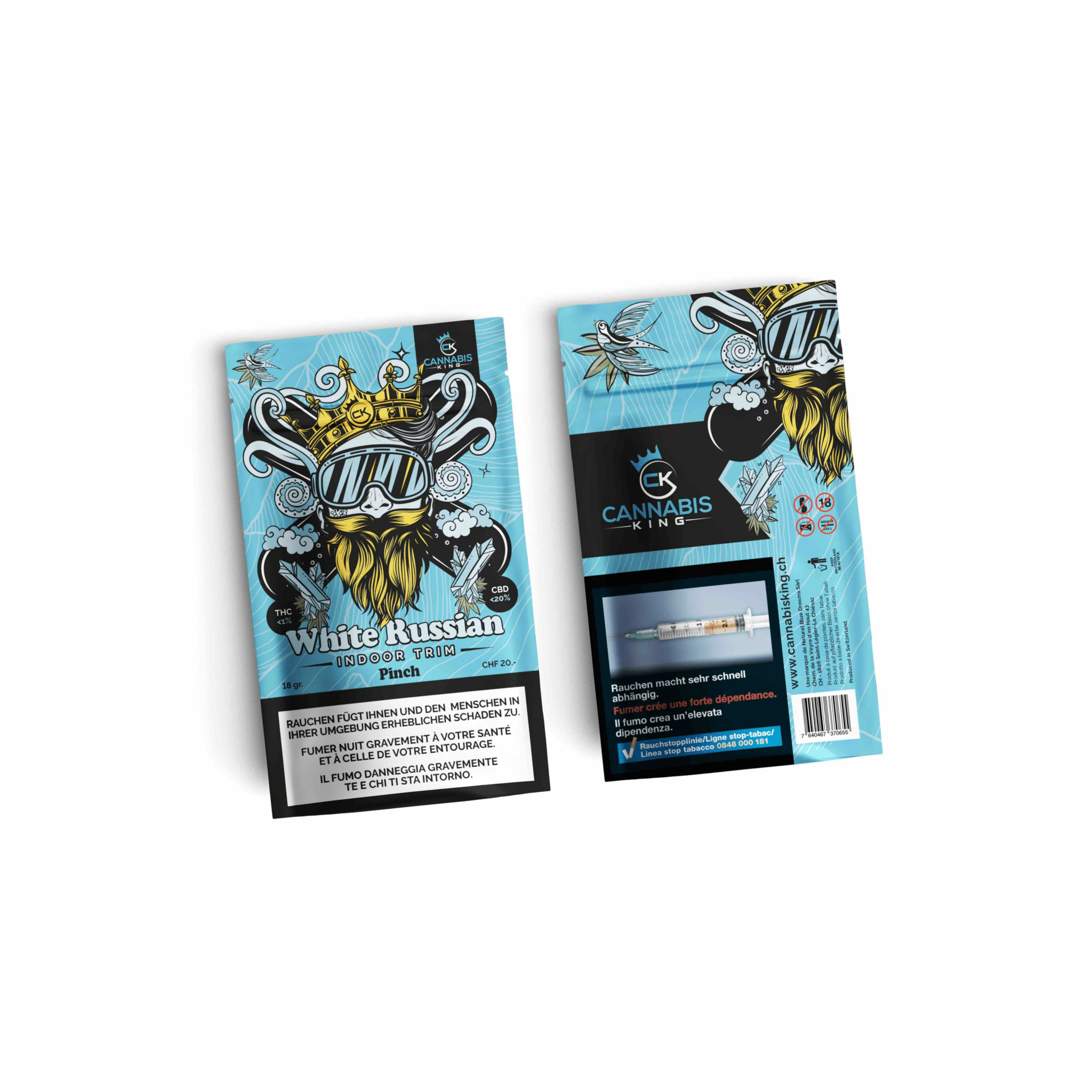 Cannabis King - White Russian Indoor CBD Pinch - 18g kaufen bei rauchwerk.ch