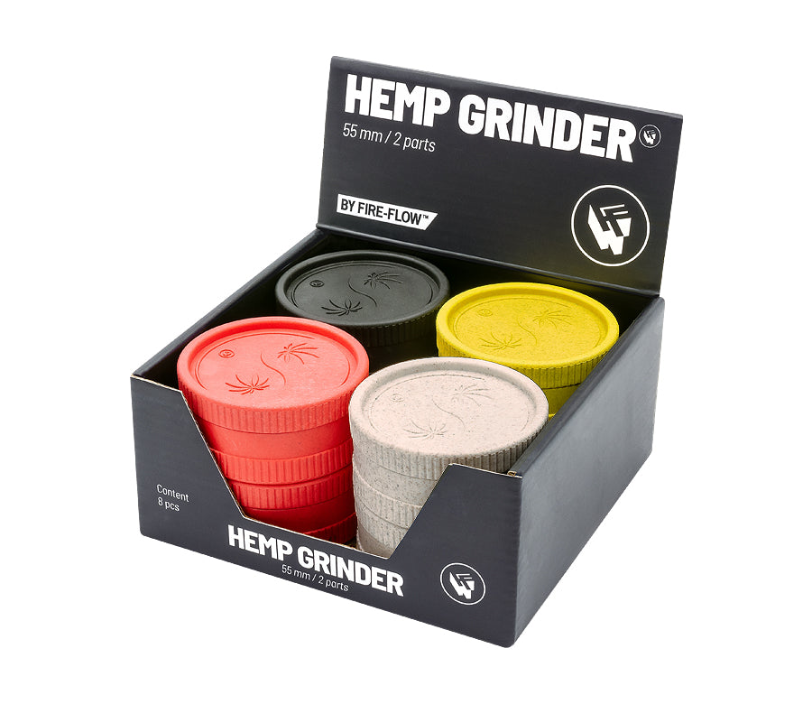 FireFlow Hemp Grinder «420 Yin Yang» 5.5 cm 2-teilig (8 Stk.)