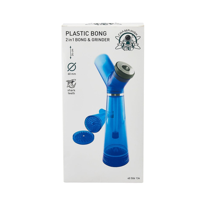 Champ High Bong mit Grinder aus Kunststoff 24 cm