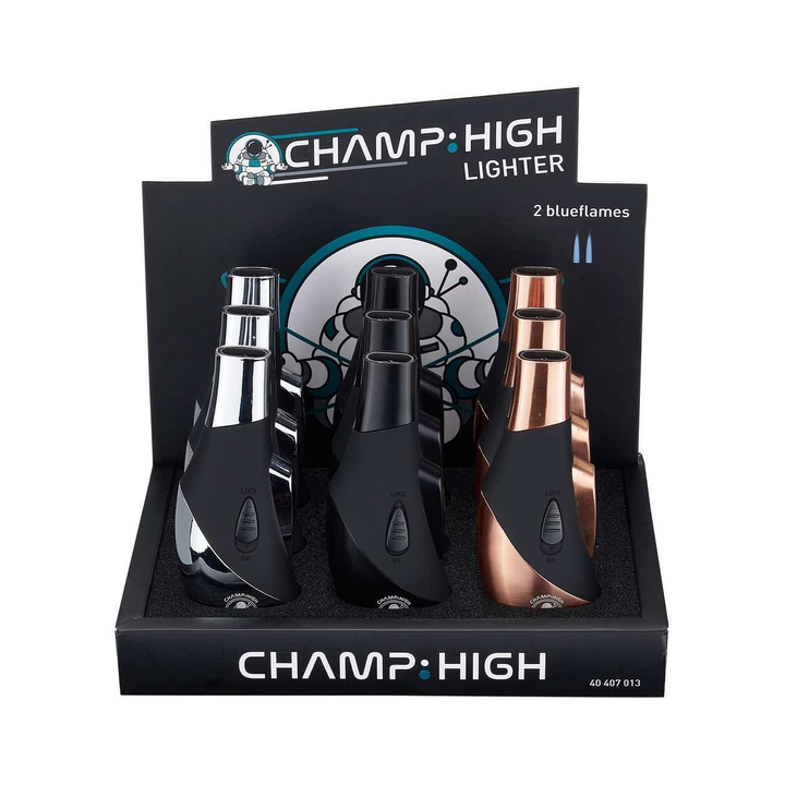 Display mit 9 Champ High Booster Feuerzeugen
