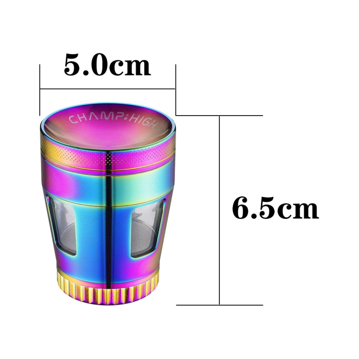 Grinder Curved Window - 50mm - 4 Layers kaufen bei rauchwerk.ch