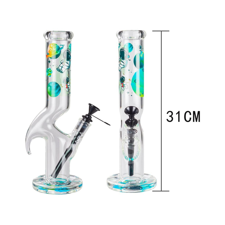 Champ High Glas Bong mit 31 cm Höhe und 40 mm Mundstück