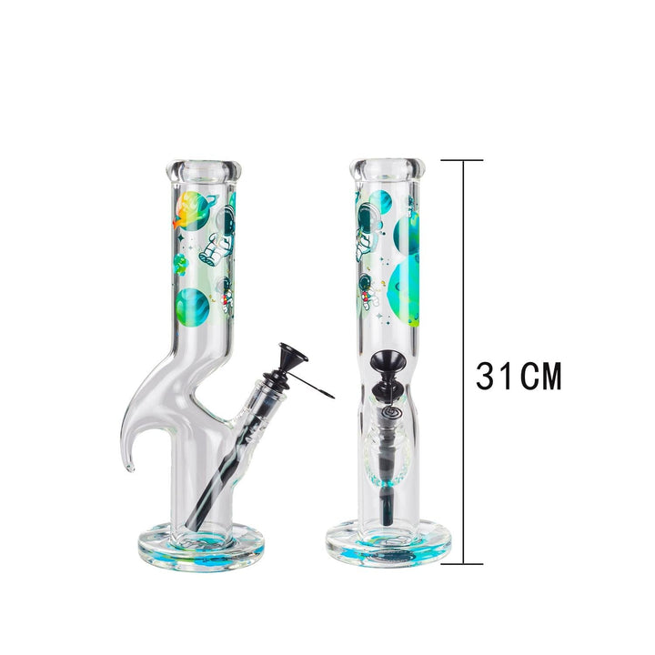 Champ High Glas Bong mit 31 cm Höhe und 40 mm Mundstück