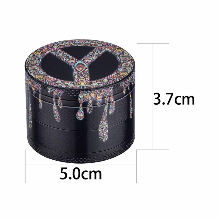 Grinder Dripping Peace&Love Paint - 50mm - 4 Layers kaufen bei rauchwerk.ch