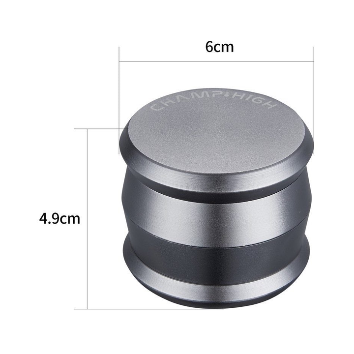 Grinder Matt Silver - 60mm - 4 Layers kaufen bei rauchwerk.ch