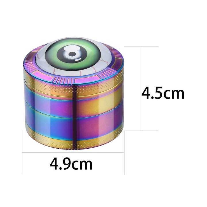 Grinder Red Eyes Rainbow - 50mm - 4 Layers kaufen bei rauchwerk.ch