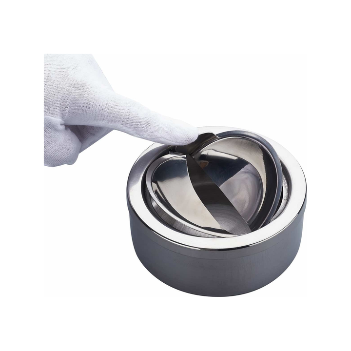 Draufsicht Champ Metall Kippaschenbecher 12 cm
