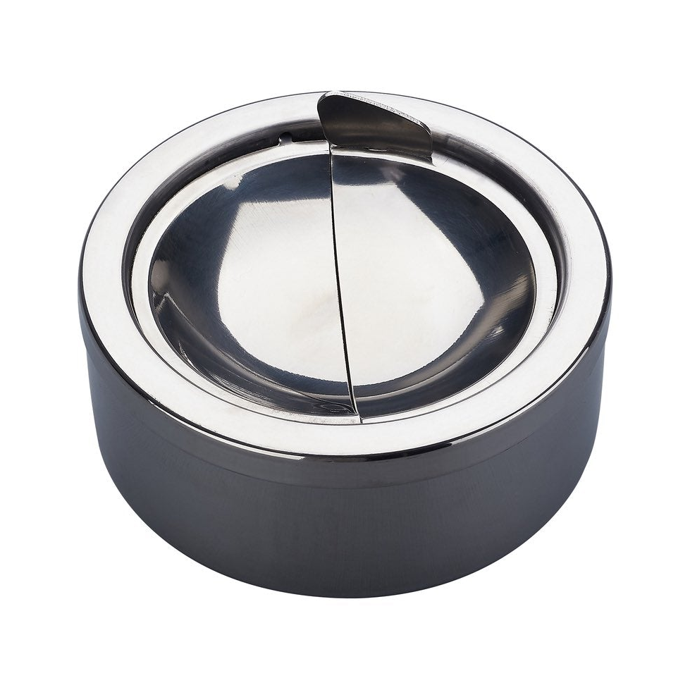 Champ Metall Kippaschenbecher 12 cm, polierter Look