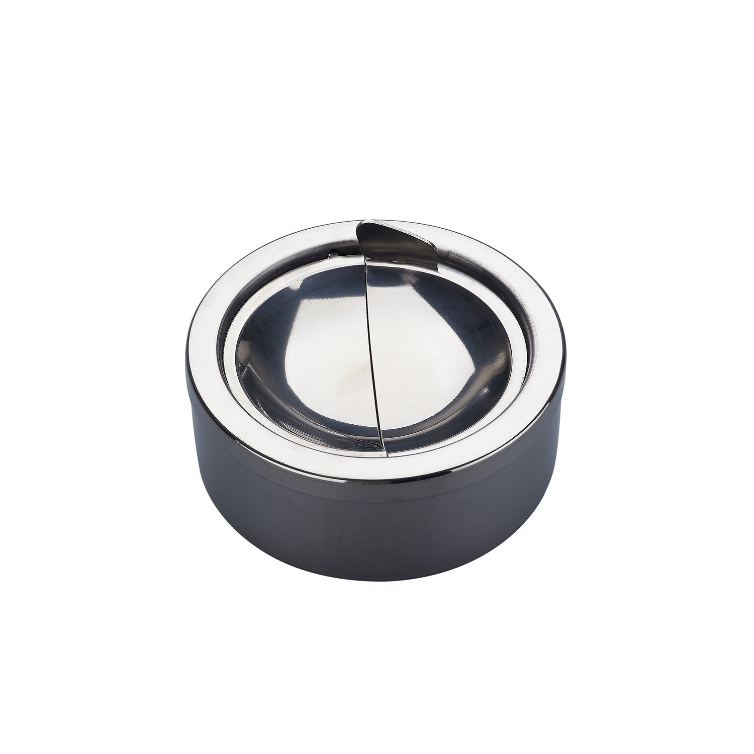 Champ Metall Kippaschenbecher 12 cm, polierter Look