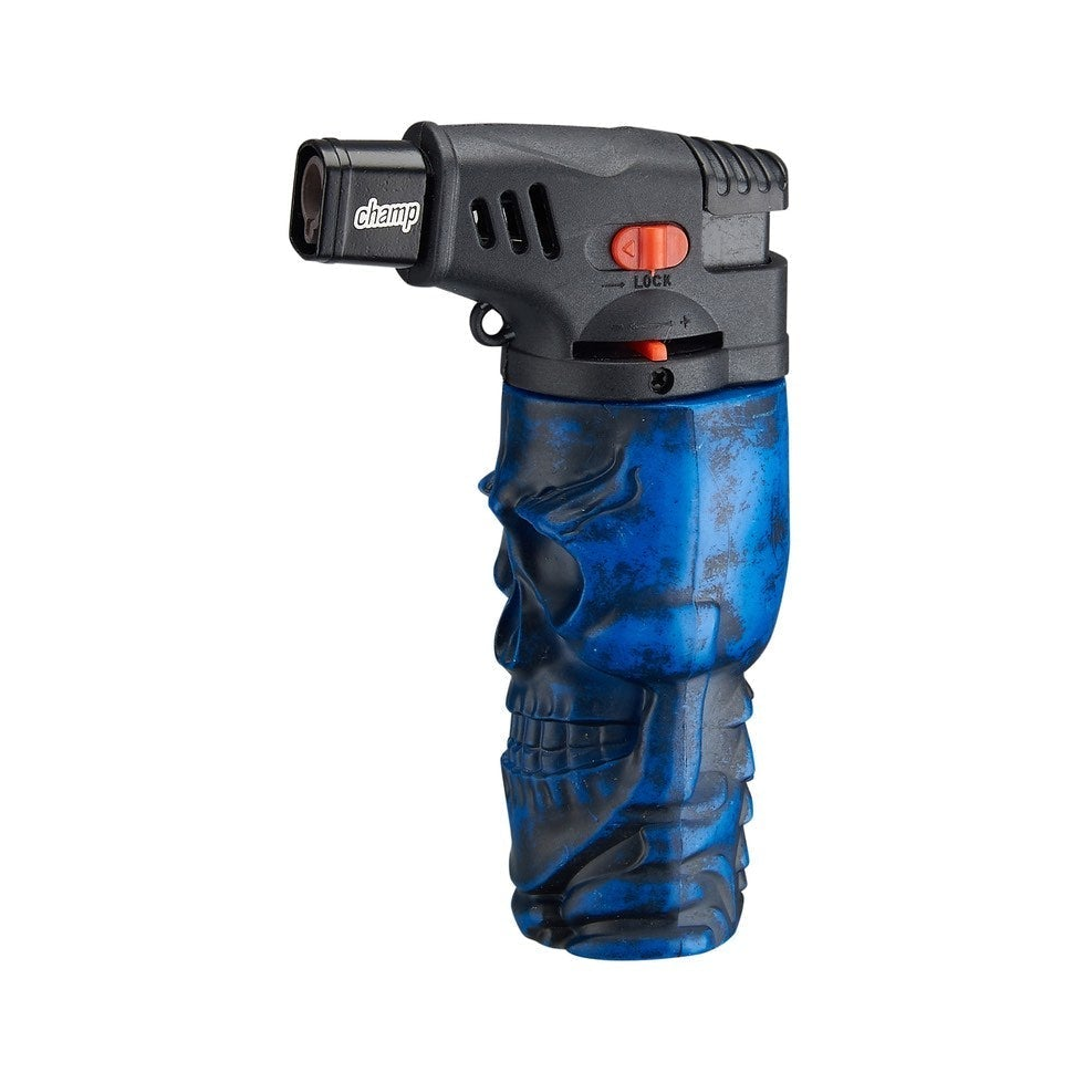 Champ Skull Feuerzeug Jetflame Blue in Farbvariante 4