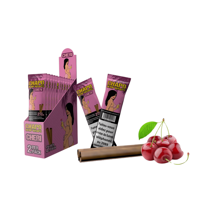 Chapo Hemp Wraps Cheri Cherry im 2er-Pack