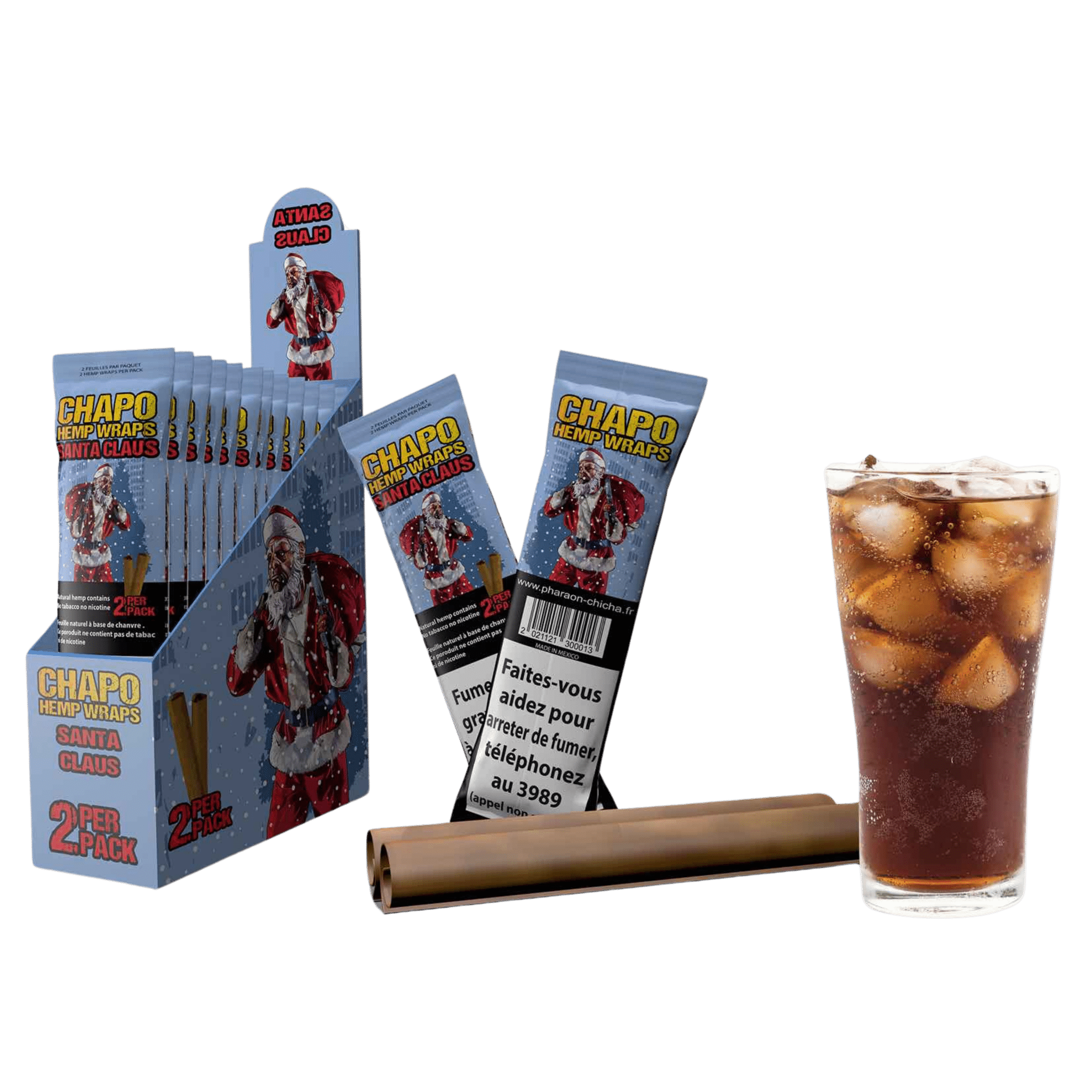 Chapo Hemp Wraps Santa Clauss Cola im 2er-Pack