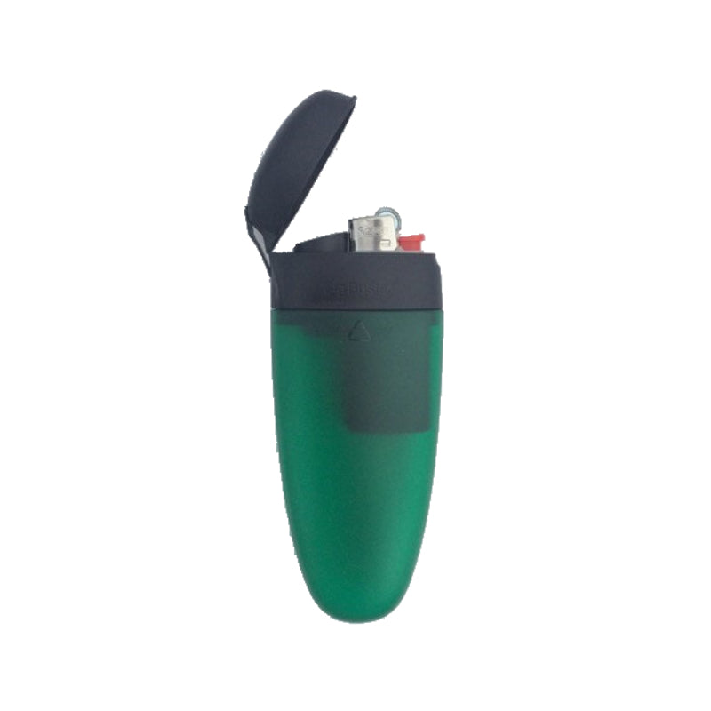 Cig Buster Taschenaschenbecher mit Feuerzeug in Grün