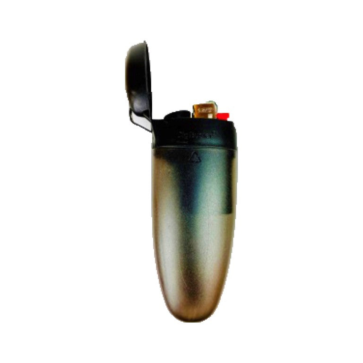Cig Buster Taschenaschenbecher mit Feuerzeug in Schwarz