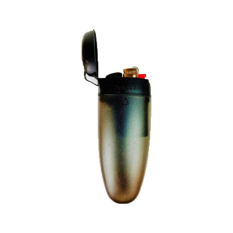 Cig Buster Taschenaschenbecher mit Feuerzeug in Schwarz