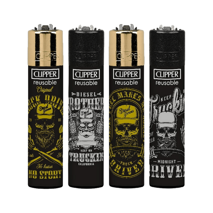 Clipper Driving Skulls Feuerzeug im 4er Set