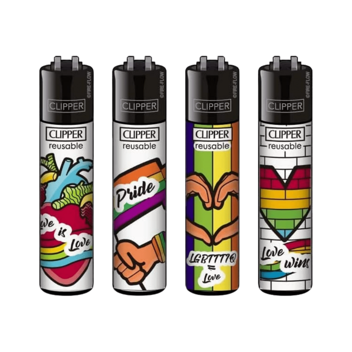 Clipper Rainbow Pride Feuerzeuge im 4er-Set