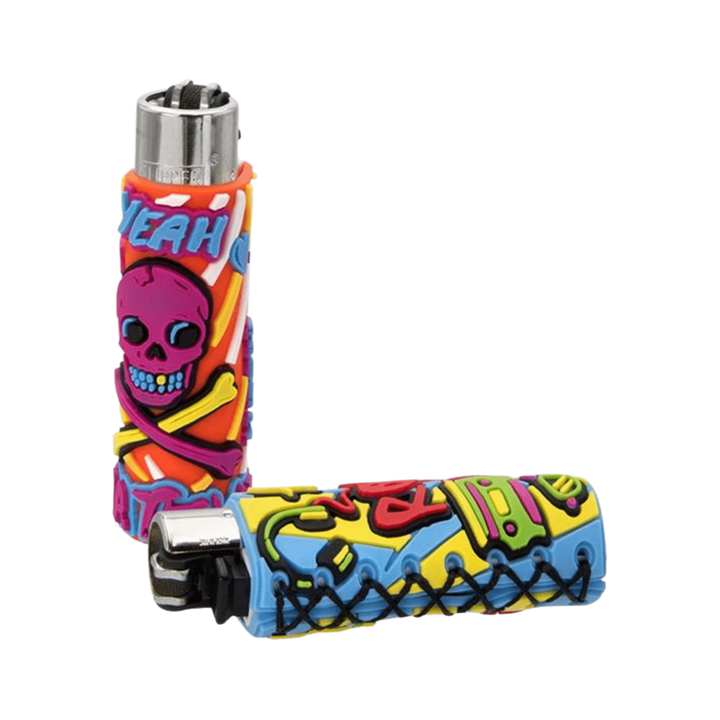 Clipper Silikon Cover Hard Life Display mit 30 Feuerzeugen