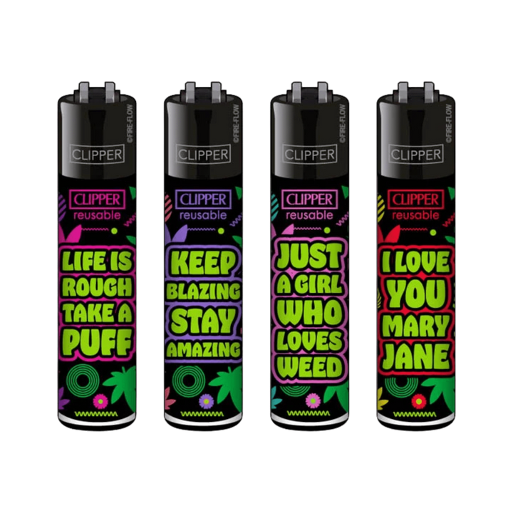 Clipper Weed Statements #8 Feuerzeuge im 4er-Set