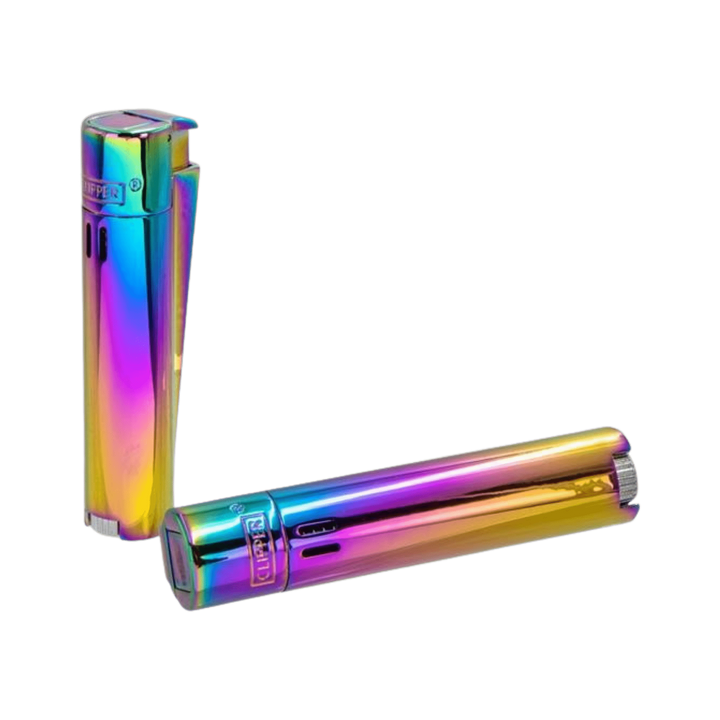 Clipper Jetflame Metall Feuerzeug Icy Rainbow