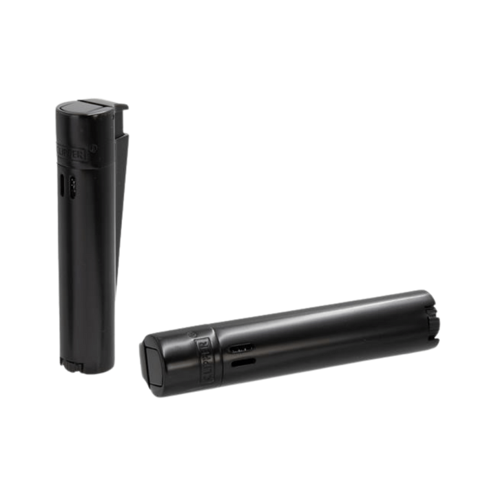 Clipper Jetflame Metall Feuerzeug Matt Black