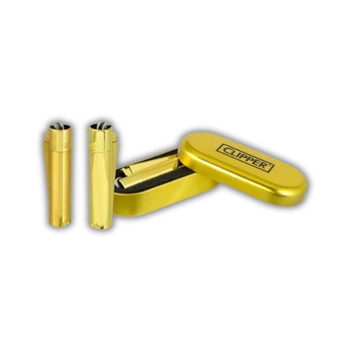 Clipper Metal Gold Metall Feuerzeug in edler Goldoptik