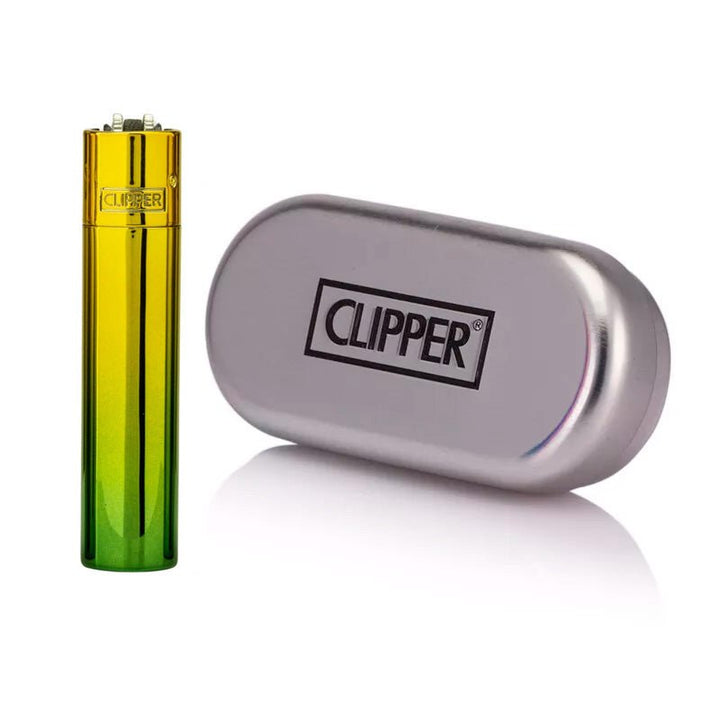 Clipper Metal Green Gradient Metall Feuerzeug mit Farbverlauf